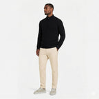 Men's Knit Cardigan Wool-Blend Zip Funnel Neck Regular Fit
