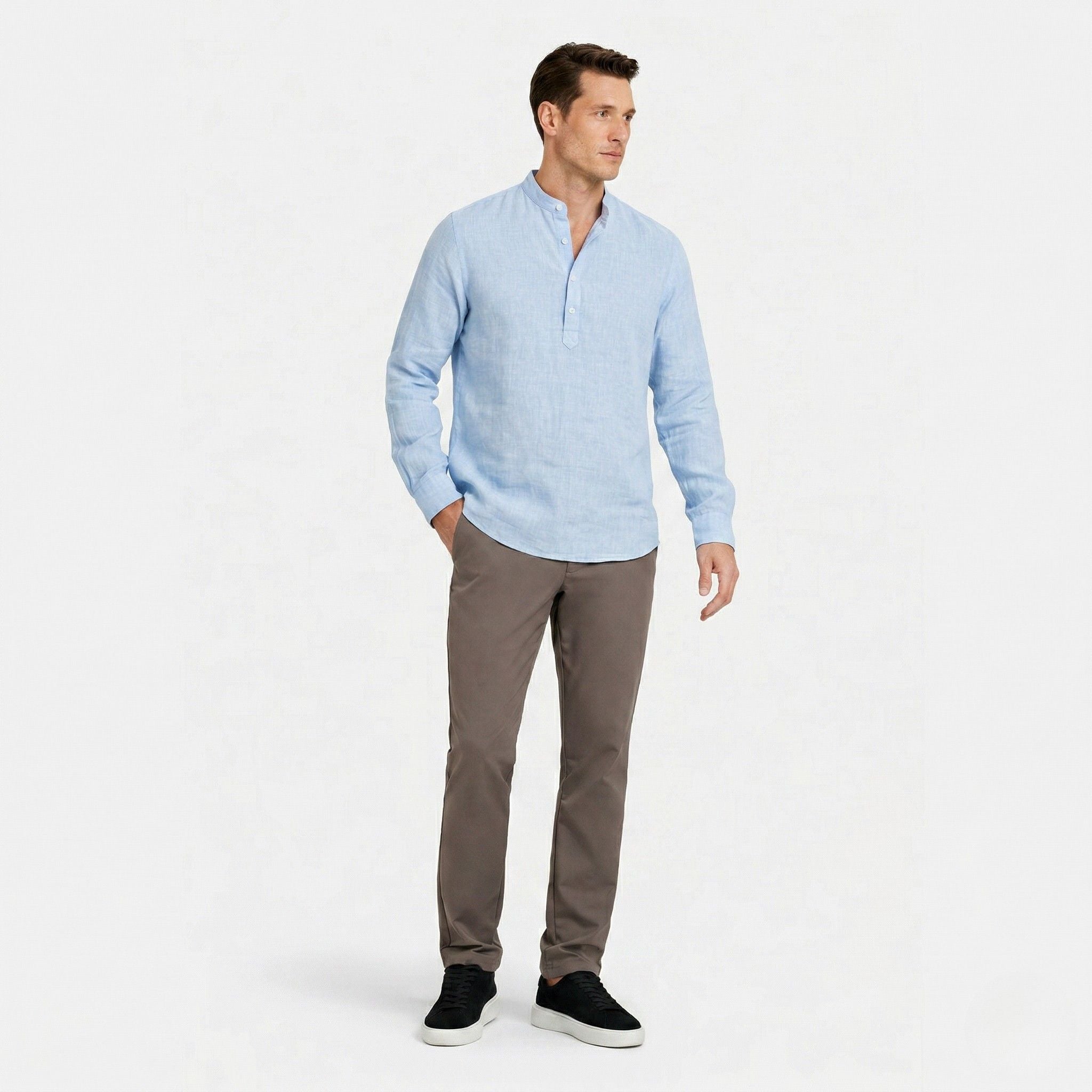 Monterelle | Men’s Oversized Long Sleeve Shirt Cotton Comfort