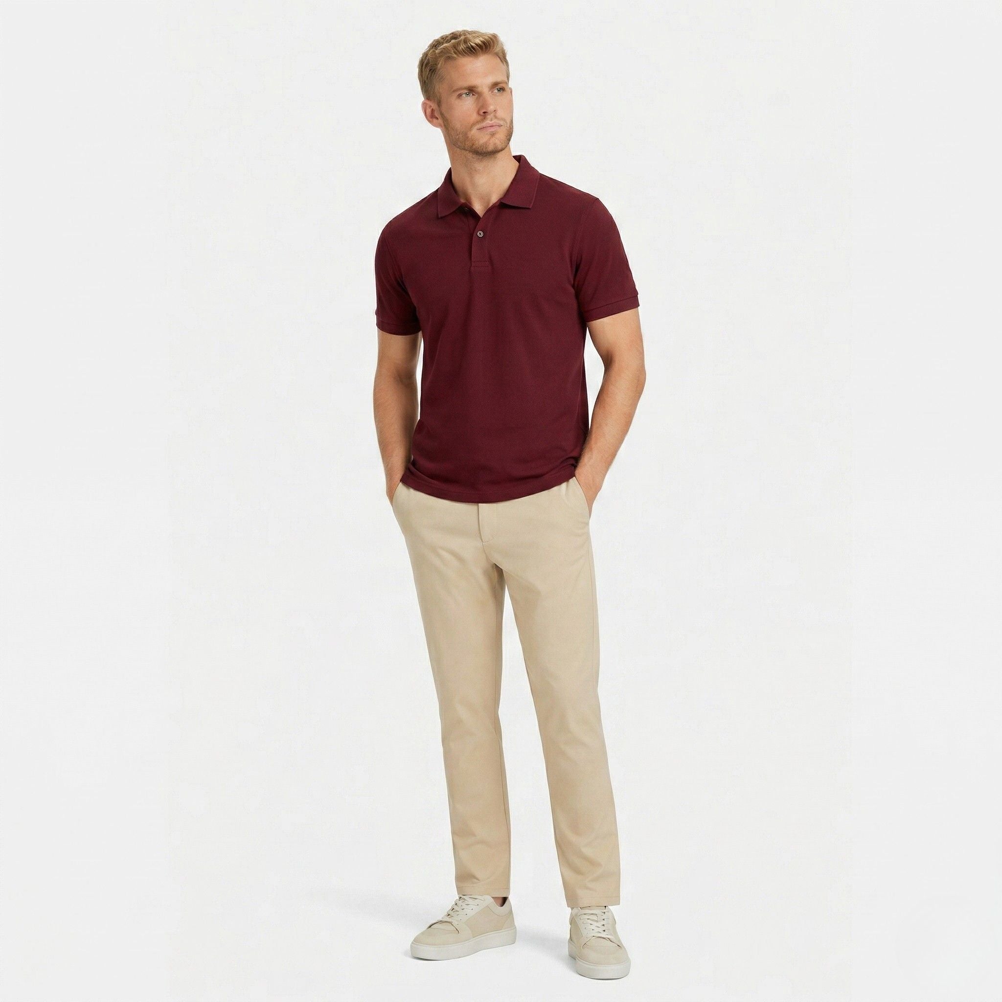 Monterelle | Men’s Breathable Polo Shirt Comfortable Cotton Daily Outfit