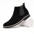 Men's Suede Chelsea Boots Elastic Side Panel