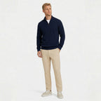 Men’s Zip Up Jumper Comfortable Knit for Daily Wear