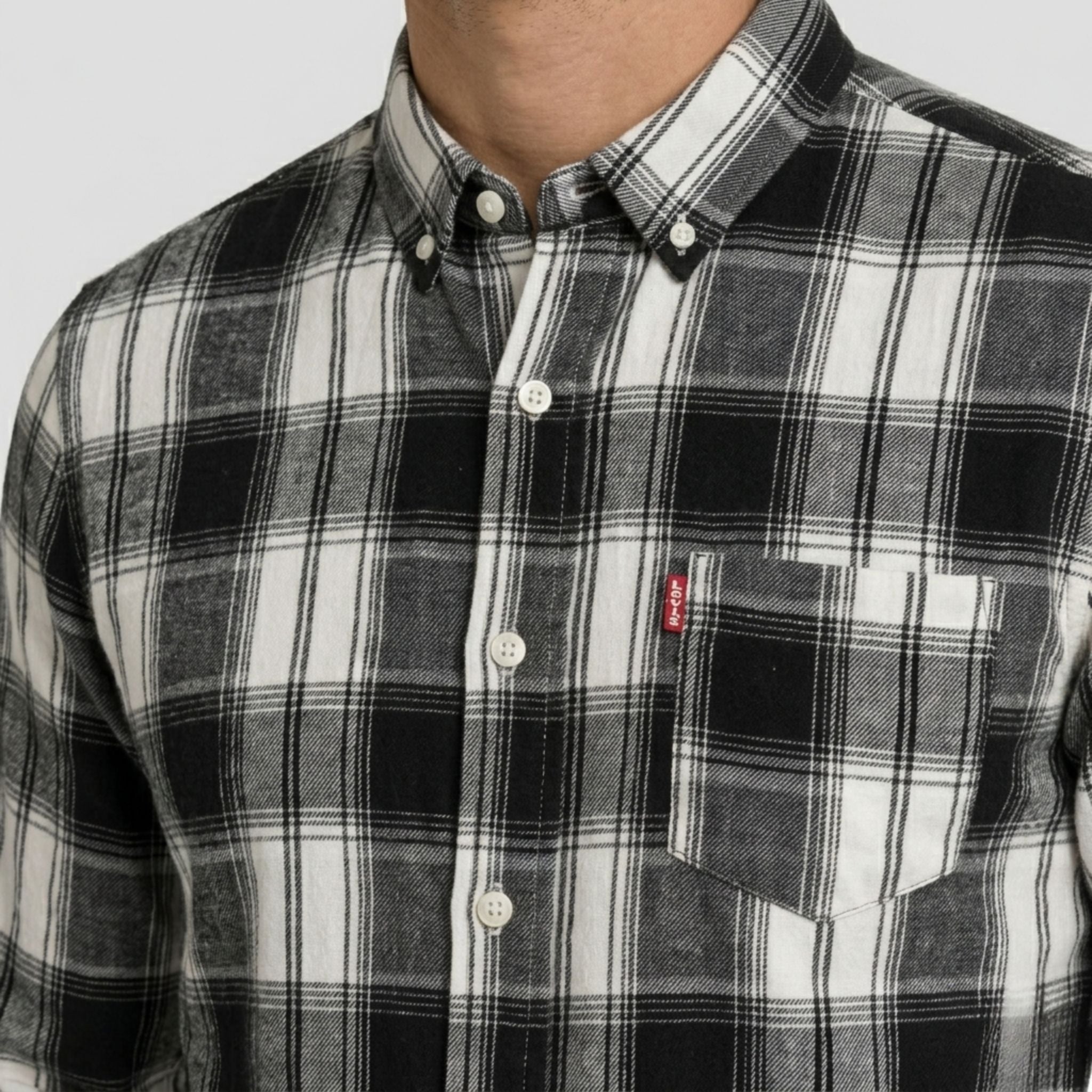 Monterelle | Men’s Plaid Shirt Cotton Lightweight Breathable Casual Fit