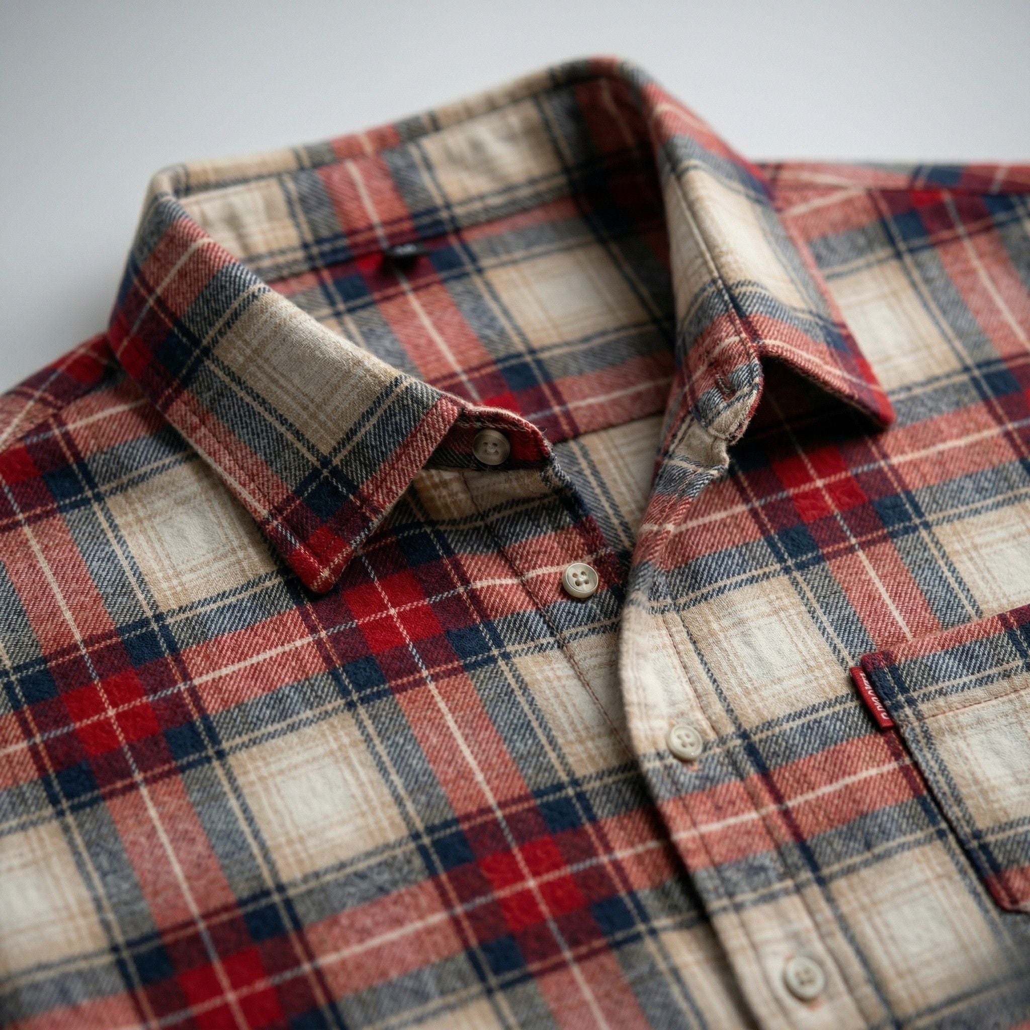 Monterelle | Men’s Plaid Shirt Cotton Lightweight Breathable Casual Fit