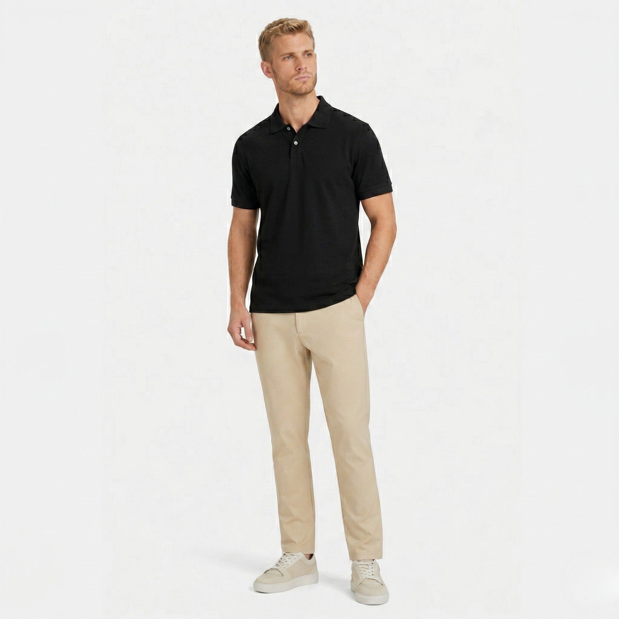 Monterelle | Men’s Breathable Polo Shirt Comfortable Cotton Daily Outfit
