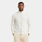 Men's Ribbed Cardigan Full-Zip Regular Fit