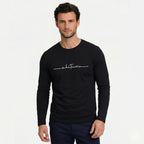 Men's Crew Neck T-Shirt Long Sleeve Regular Fit