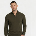 Men’s Zip Up Jumper Comfortable Knit for Daily Wear