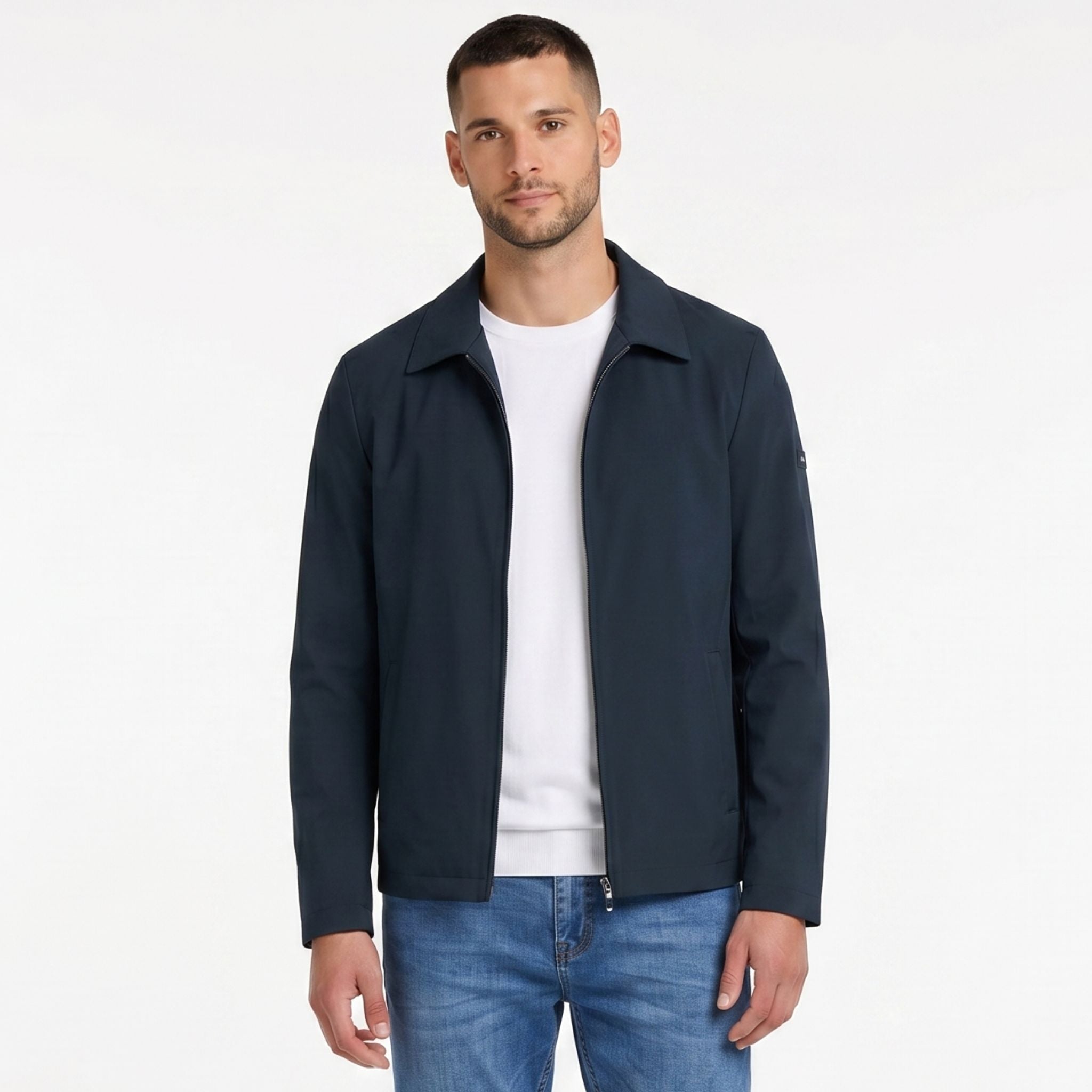 Monterelle | Classic Lapel Jacket Men Full Zip Smart Casual Fit