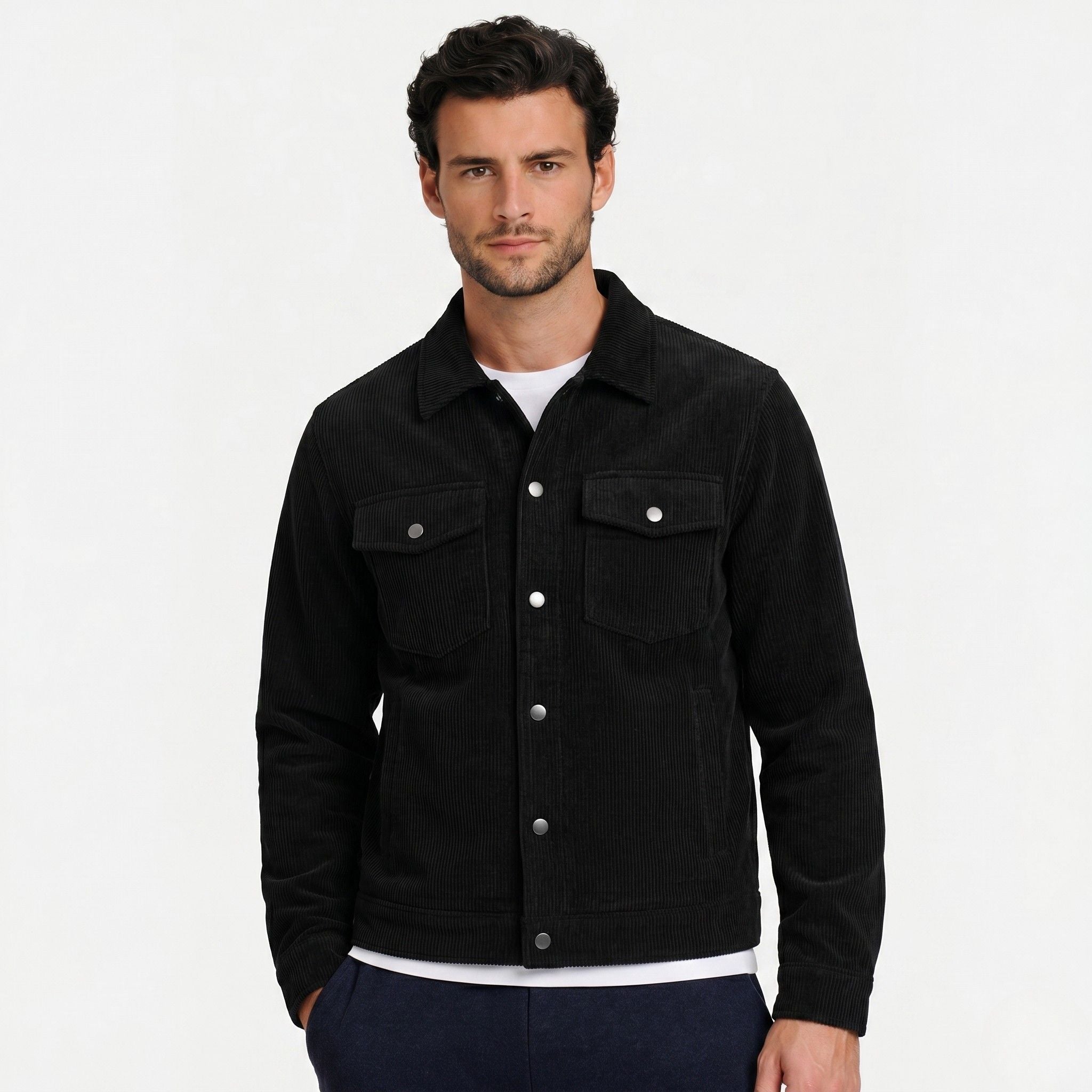 Men's Ribbed Jacket Corduroy Regular Fit