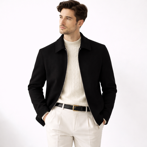 Monterelle | Men’s Classic Wool Jacket Comfort Outerwear