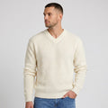Men's Jumper V-Neck Ribbed Regular Fit