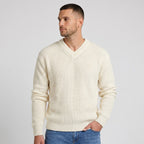 Men's Jumper V-Neck Ribbed Regular Fit