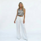 Monterelle | Women’s Satin Blouse Elegant Silky Top Smart Casual Wear