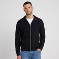 Men's Knit Cardigan Ribbed Zip Regular Fit