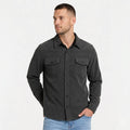 Men's Overshirt Corduroy Long Sleeve Button-Down Regular Fit
