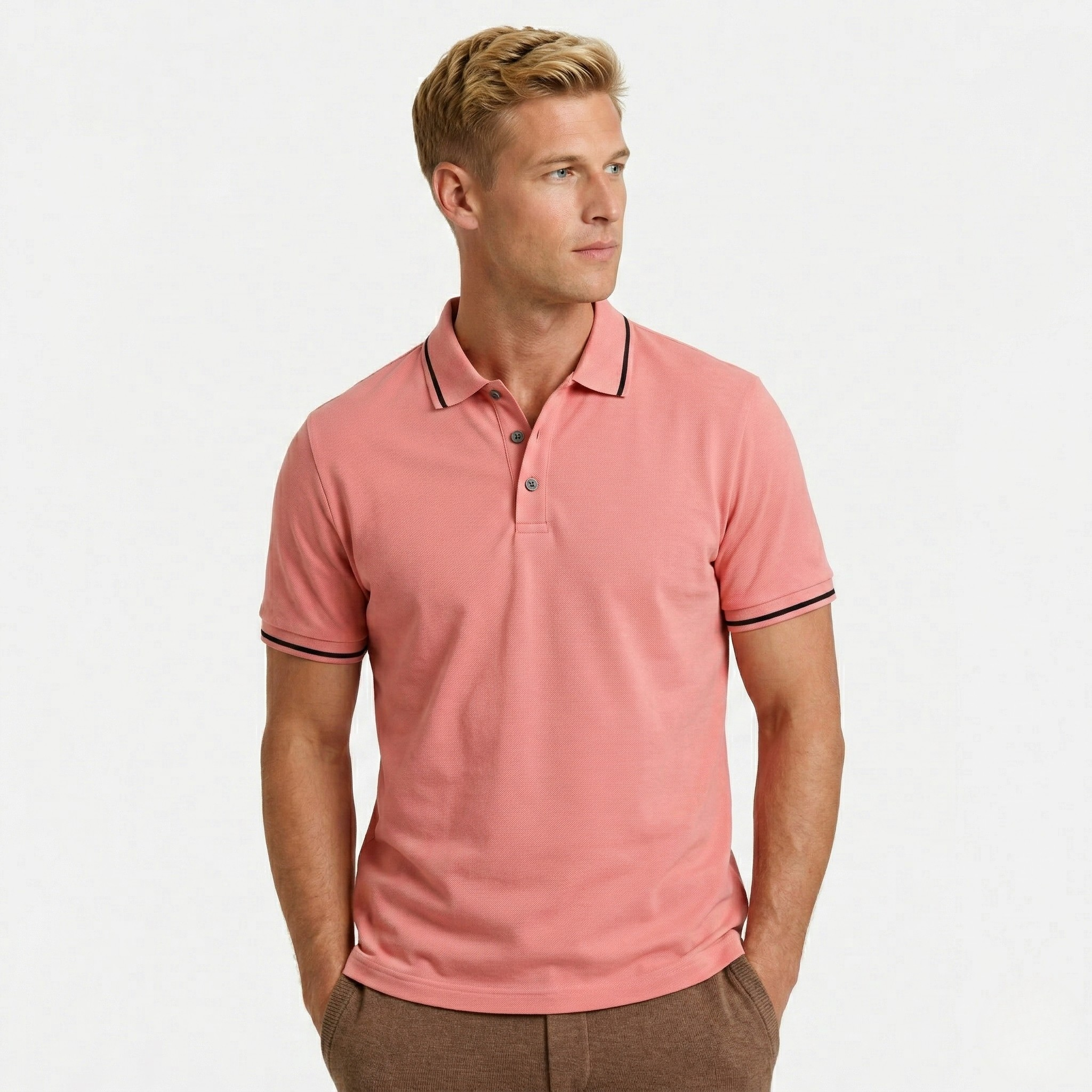 Monterelle | Men’s Cotton Polo Shirt Comfortable Daily Wear Classic Style