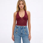 Women's Lace Top Halter Neck
