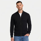 Men's Ribbed Cardigan Full-Zip Regular Fit