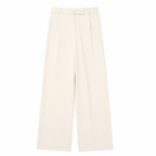 Women's High-Waist Trousers Pleated Wide-Leg Tailored Fit