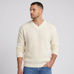 Men's Jumper V-Neck Ribbed Regular Fit