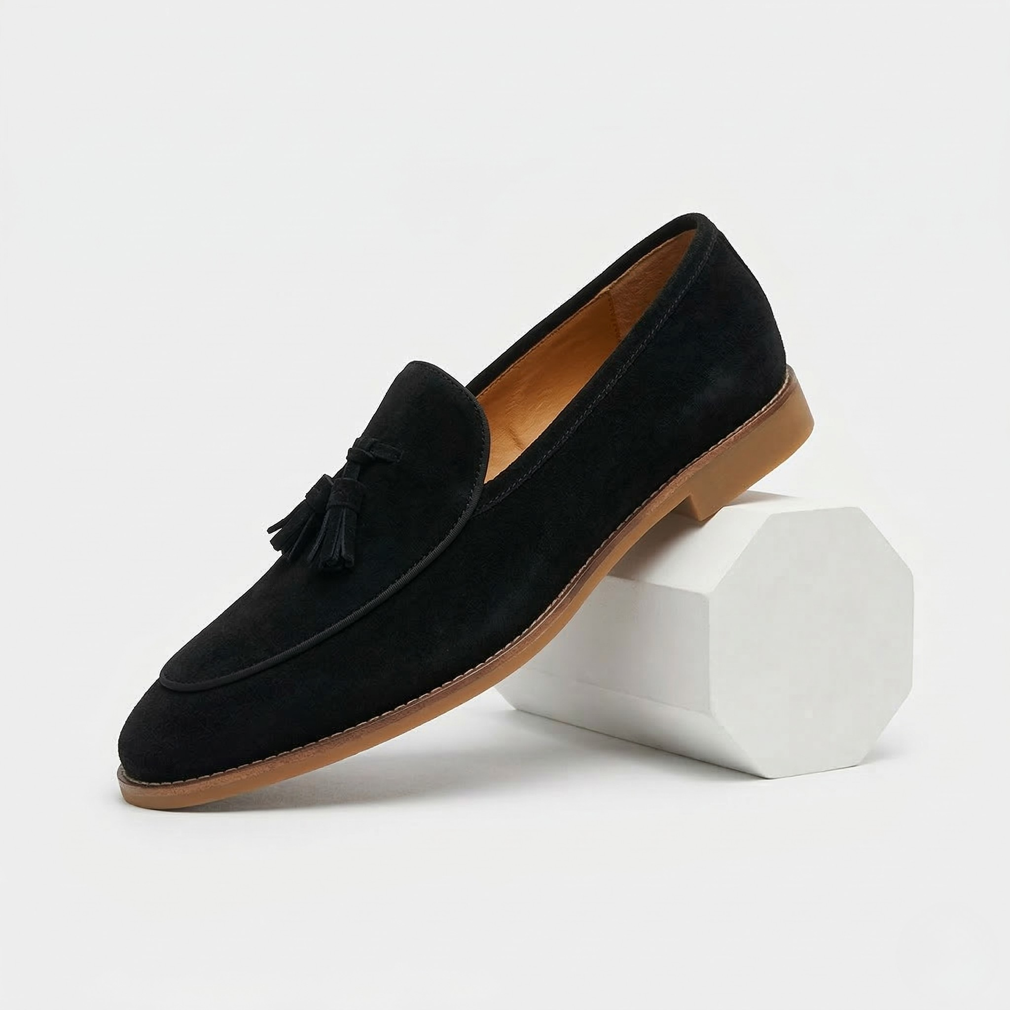 Monterelle | Men’s Suede Loafers Slip On Comfortable Elegant Dress Shoes