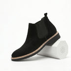 Men's Suede Chelsea Boot with Elastic Sides