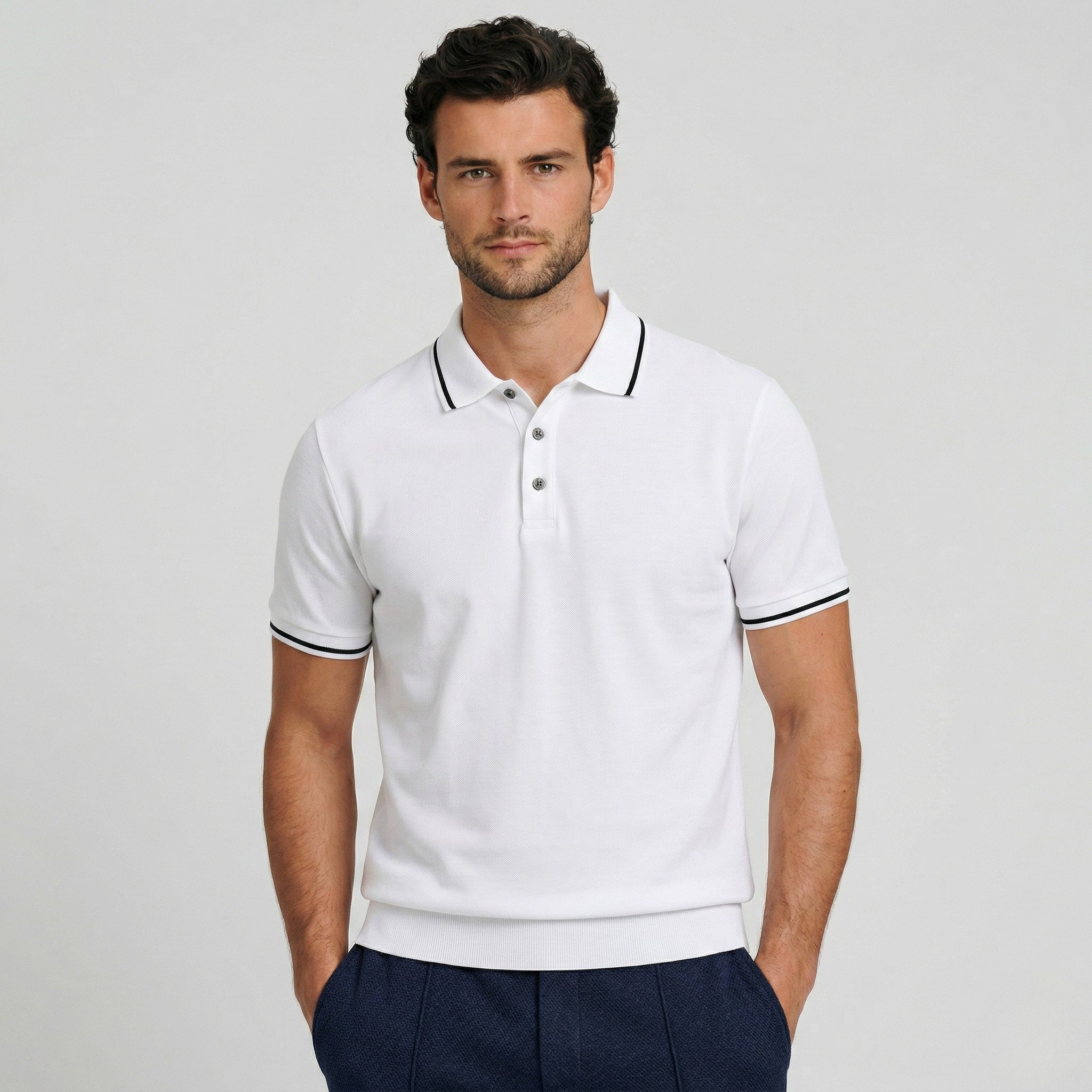 Monterelle | Men’s Cotton Polo Shirt Comfortable Daily Wear Classic Style