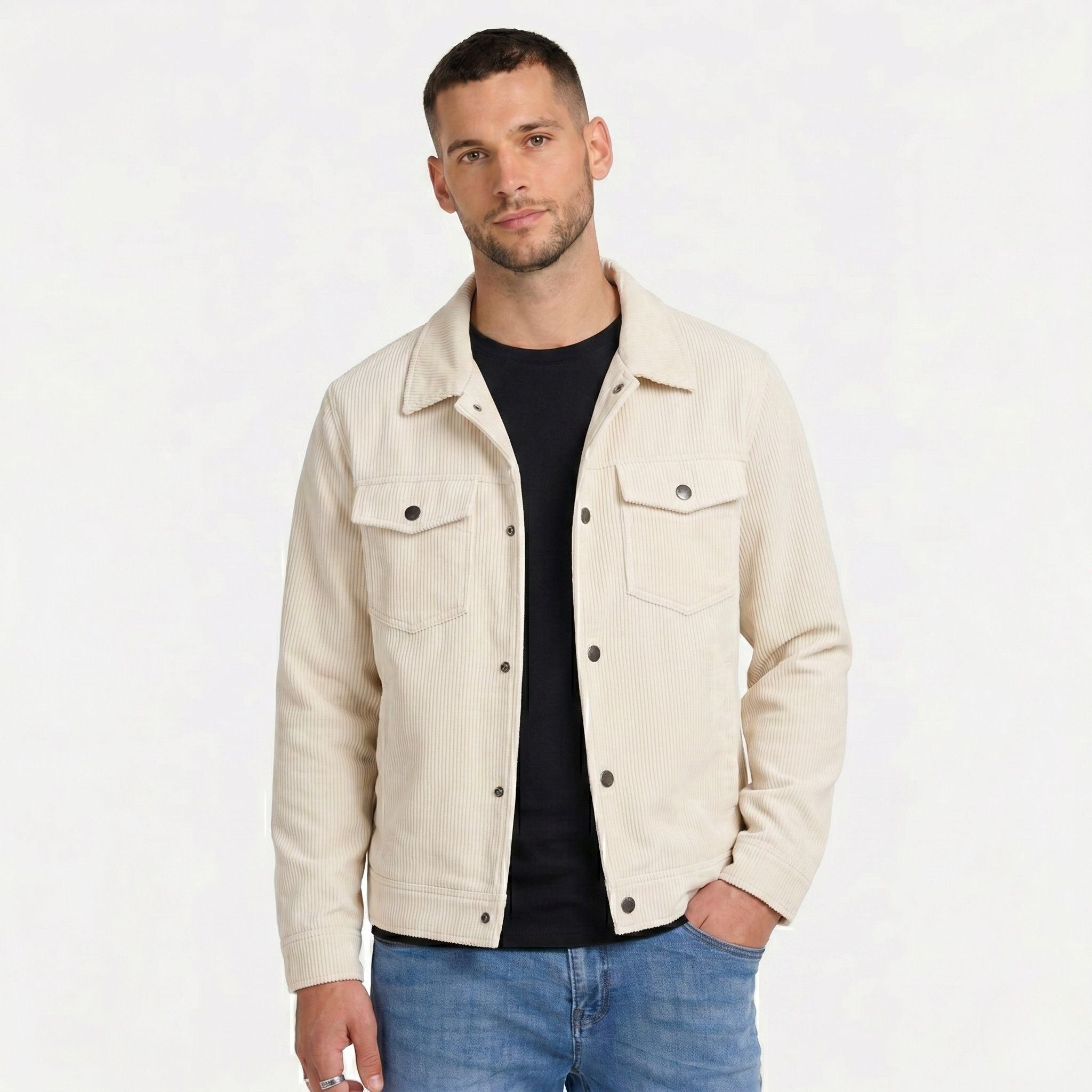 Men's Ribbed Jacket Corduroy Regular Fit