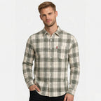 Monterelle | Men’s Plaid Shirt Cotton Lightweight Breathable Casual Fit