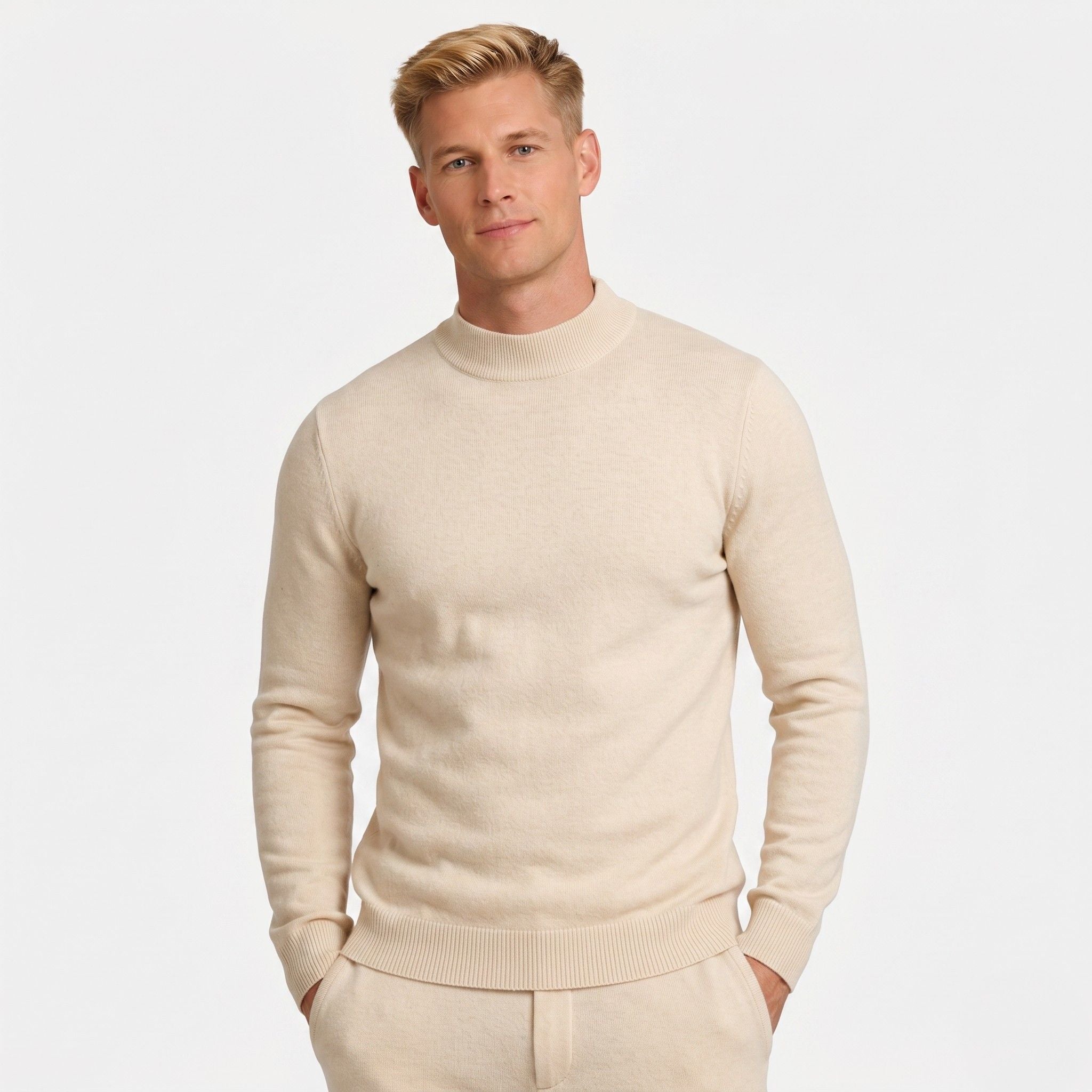 Men's Jumper Mock Neck Regular Fit