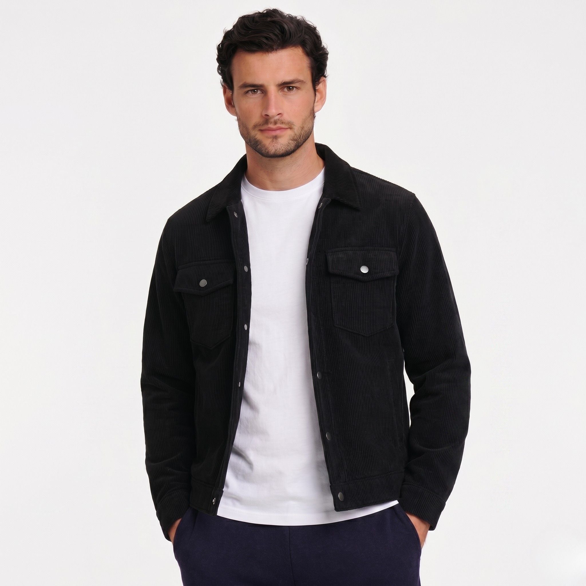 Men's Ribbed Jacket Corduroy Regular Fit