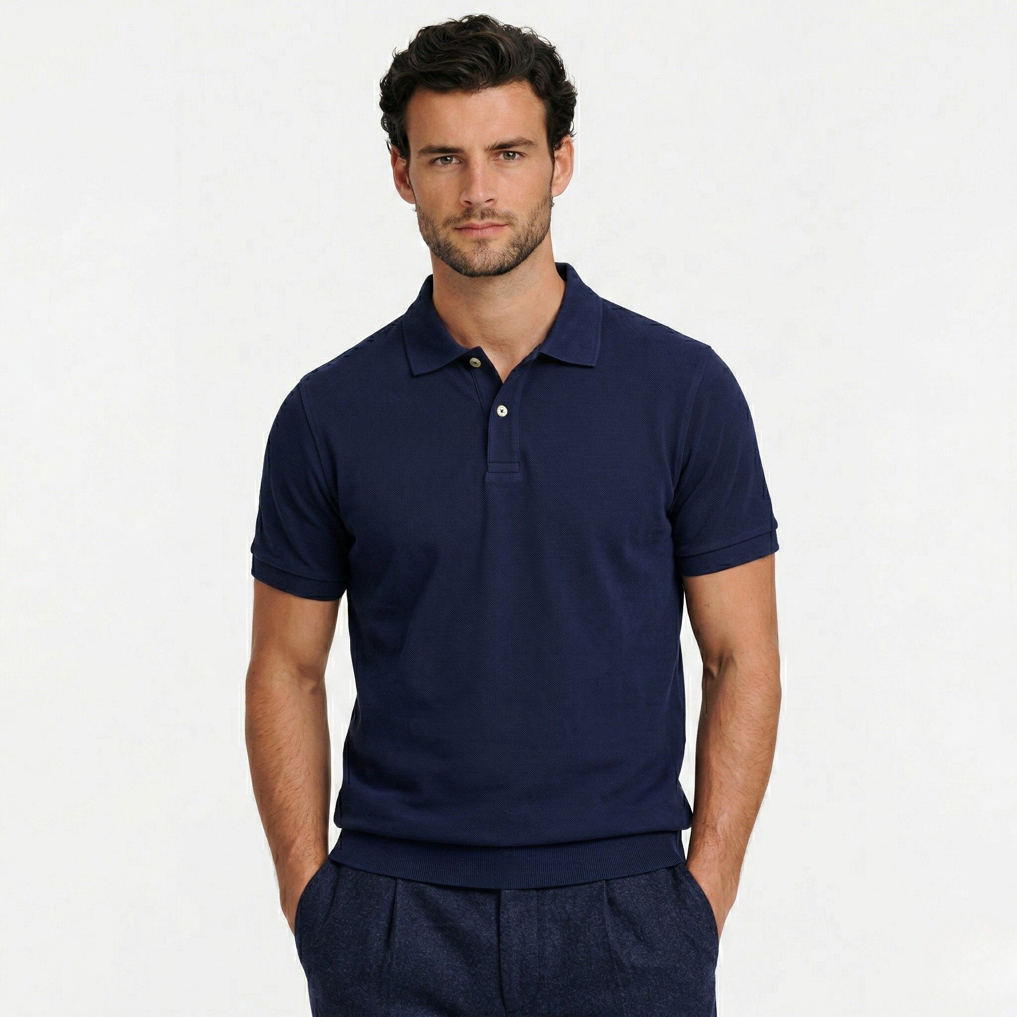 Monterelle | Men’s Breathable Polo Shirt Comfortable Cotton Daily Outfit