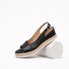 Women’s Leather Roman Sandals One-Strap Open-Toe