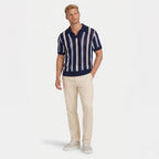 Monterelle | Men’s Knit Polo Jumper Breathable Cotton Smart Casual Outfit