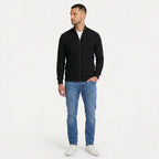 Men's Ribbed Cardigan Full-Zip Regular Fit