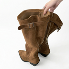 Women’s Knee High Boots Comfortable Leather Daily Wear