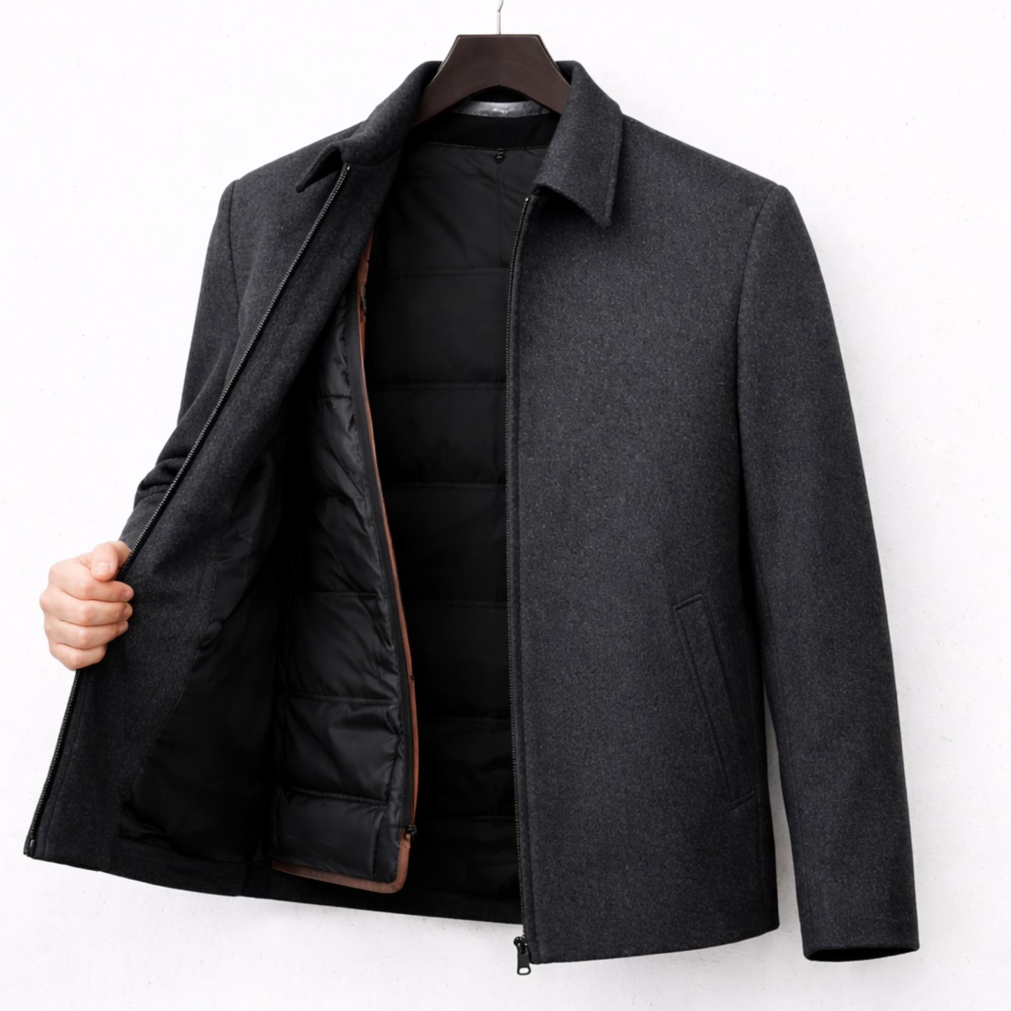 Monterelle | Men’s Wool Jacket Elegant Fit for Work and Casual