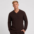 Men's Jumper V-Neck Ribbed Regular Fit