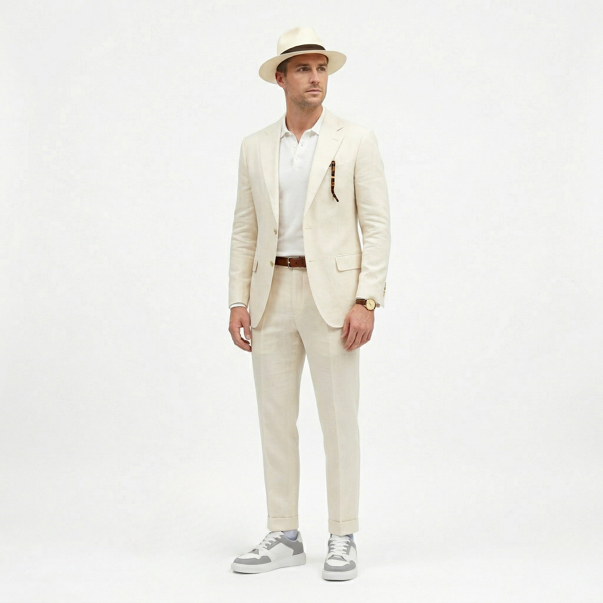 Men’s Casual White Sneakers Comfortable Everyday Wear