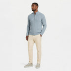 Men's Knit Jumper Cardigan Full-Zip Cable Regular Fit