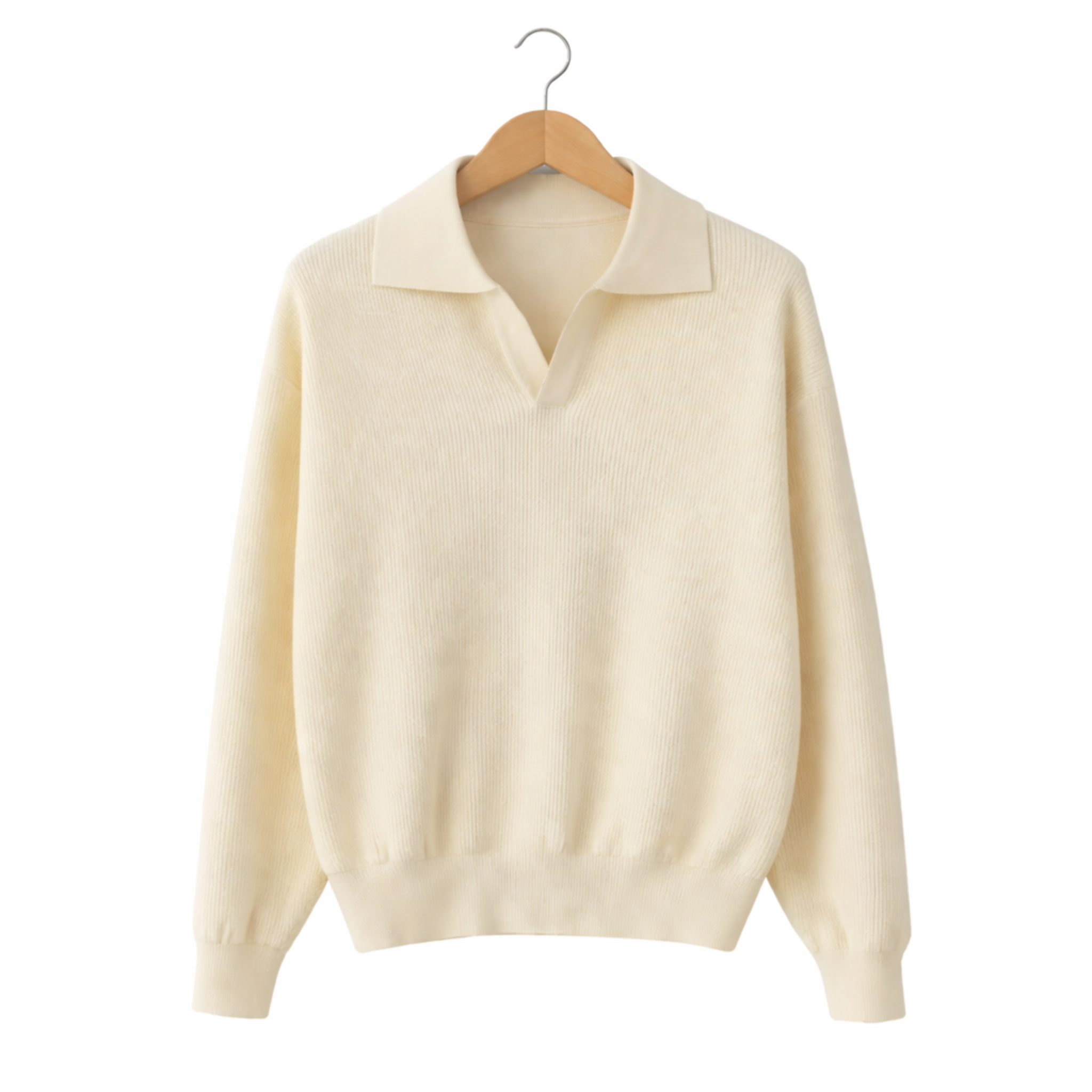 Monterelle | Men’s Textured Knit Polo Sweater Timeless Luxury Style