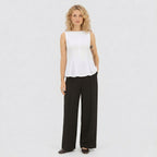 Women's Blouse Sleeveless Peplum Slim Fit