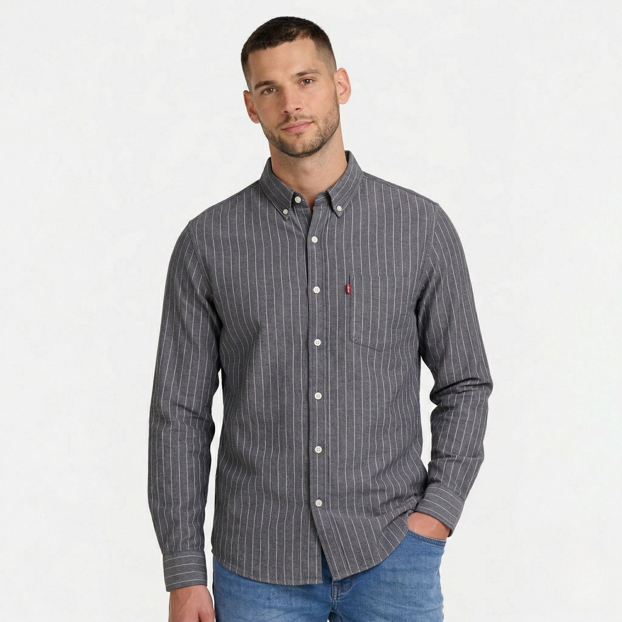 Monterelle | Men’s Plaid Shirt Cotton Lightweight Breathable Casual Fit