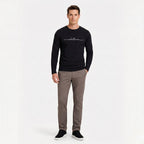 Men's Crew Neck T-Shirt Long Sleeve Regular Fit