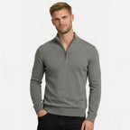 Men’s Zip Up Jumper Comfortable Knit for Daily Wear