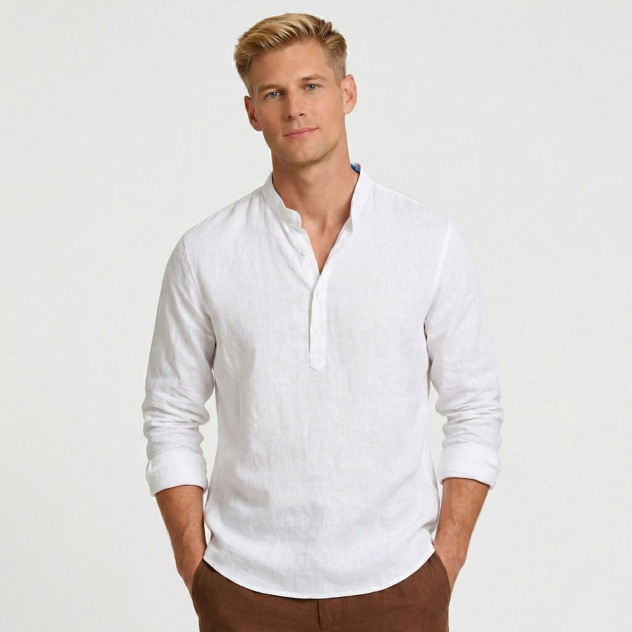 Monterelle | Men’s Oversized Long Sleeve Shirt Cotton Comfort
