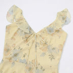 Women's Floral Maxi Dress V-Neck