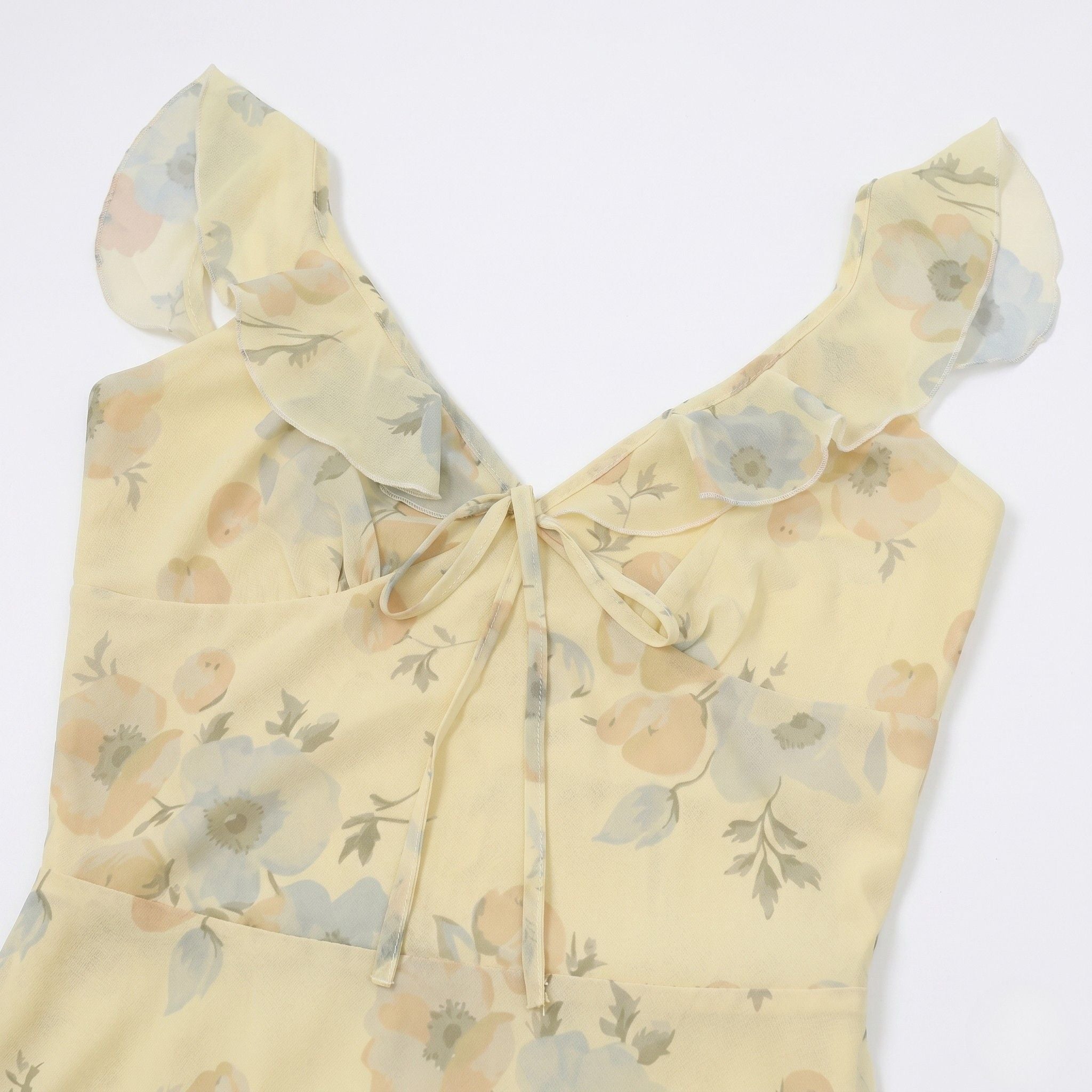 Women's Floral Maxi Dress V-Neck