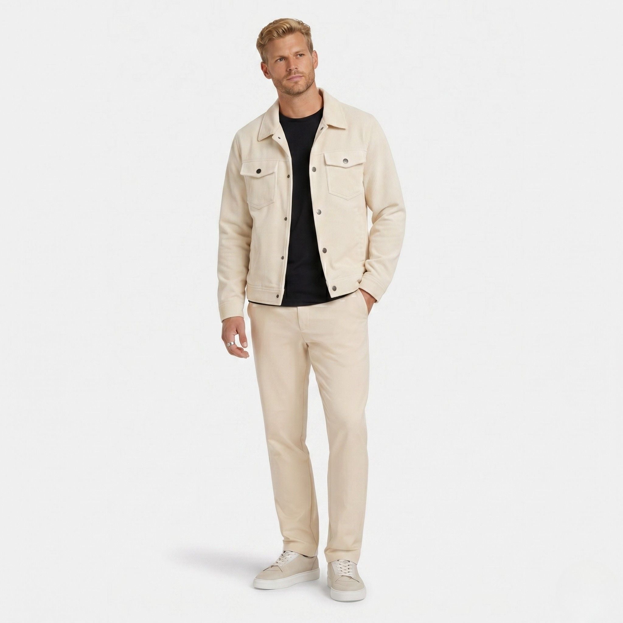 Men's Ribbed Jacket Corduroy Regular Fit