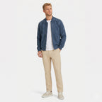 Men's Zip Bomber Jacket Ribbed Collar Regular Fit